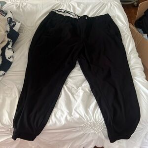 black joggers